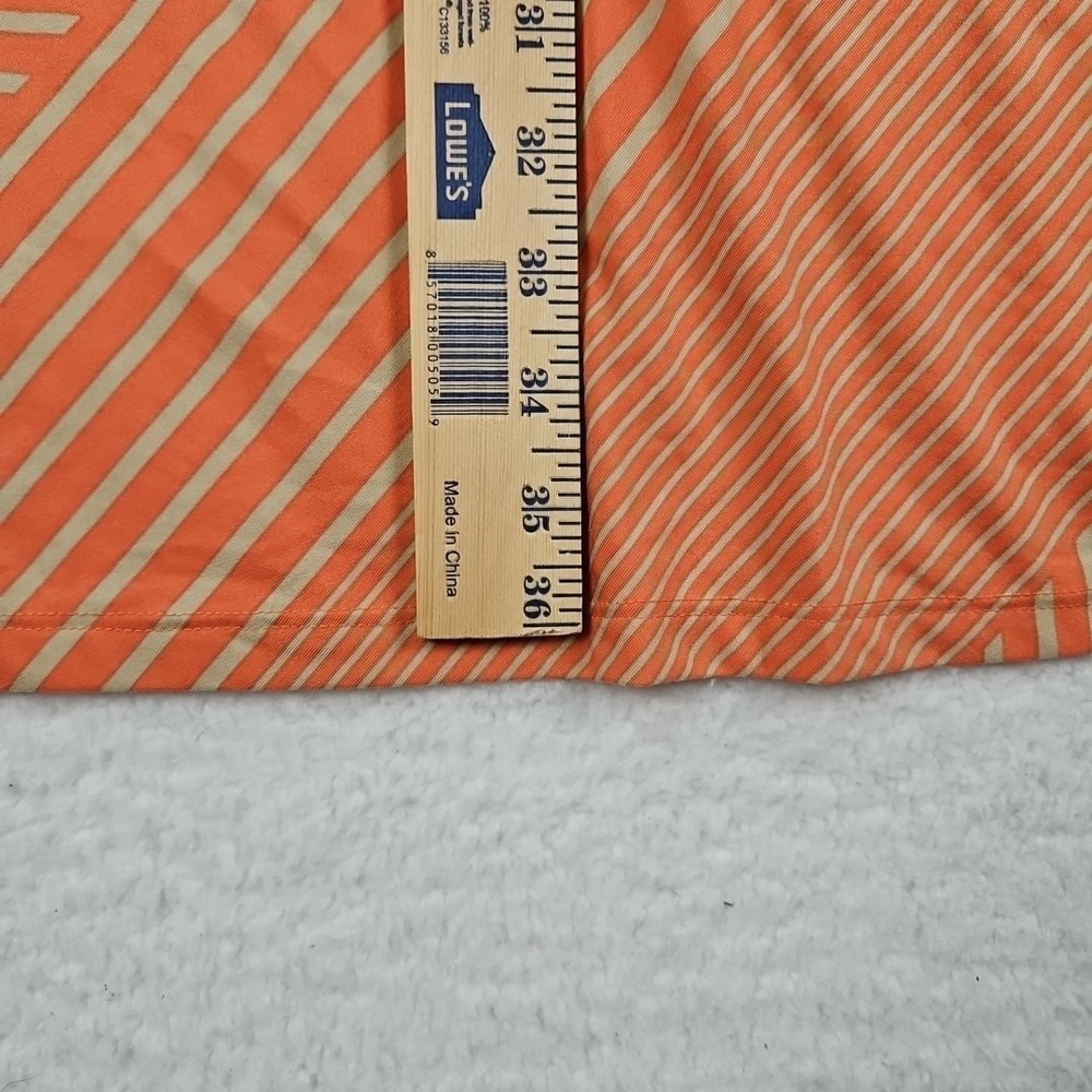 Robert Louis Womens Size M Striped Coral‎ Tan Mix Maxi Skirt Casual Work Chic - Picture 3 of 9